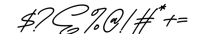 Futuristica Signatera Italic Font OTHER CHARS