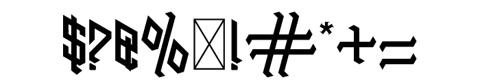 GAHARA Font OTHER CHARS