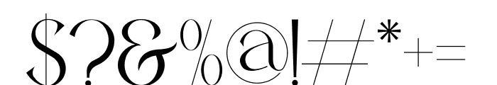GAISTRO Regular Font OTHER CHARS