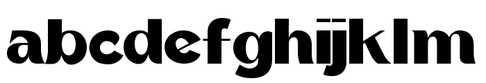 GANIA Bold Semi Expanded Font LOWERCASE