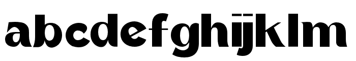GANIA-BoldSemiExpanded Font LOWERCASE