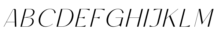 GAQIRE Italic Font UPPERCASE