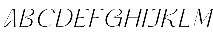 GAQIRE Italic Font LOWERCASE