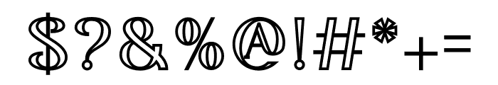 GARAVEN OUTLINE Font OTHER CHARS