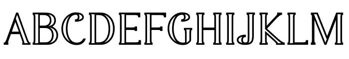 GARAVEN OUTLINE Font LOWERCASE