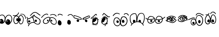 GARTOON EYE Font UPPERCASE