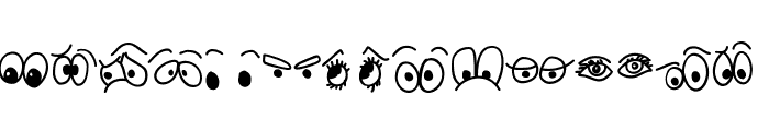 GARTOON EYE Font LOWERCASE