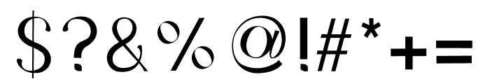 GARWOONE Font OTHER CHARS