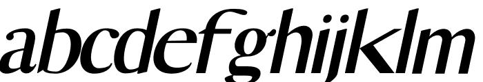 GEMMA Italic Font LOWERCASE