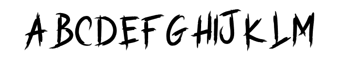 GHOST BRUSH Font LOWERCASE
