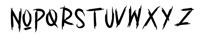 GHOST BRUSH Font LOWERCASE