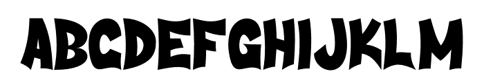 GHOSTY RUSH Font LOWERCASE