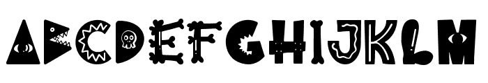 GHOUL-Regular Font UPPERCASE