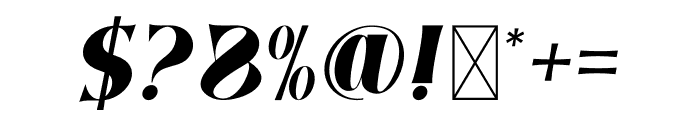 GIANHA Forisa Italic Font OTHER CHARS