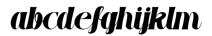 GIANHA Forisa Italic Font LOWERCASE