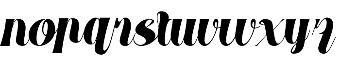 GIANHA Forisa Italic Font LOWERCASE