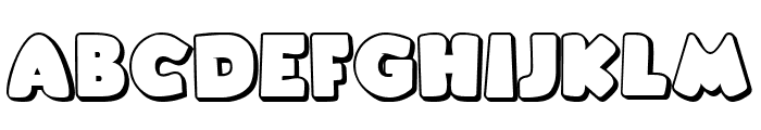 GIANT  BOYS SHADOW Font LOWERCASE