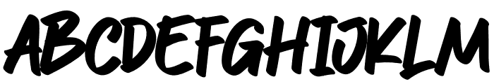 GIOMO CRAZY Font UPPERCASE