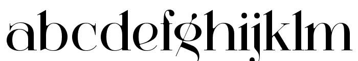 GIORDANIRegistry-Regular Font LOWERCASE