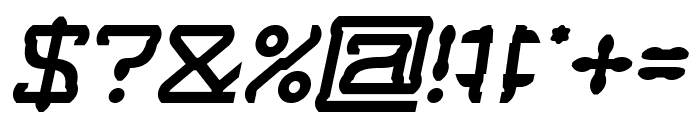 GIRAFFE Bold Italic Font OTHER CHARS