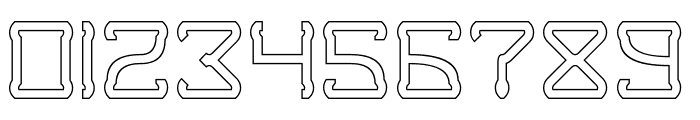 GIRAFFE-Hollow Font OTHER CHARS