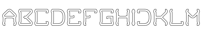 GIRAFFE-Hollow Font UPPERCASE