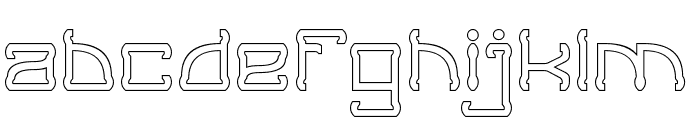 GIRAFFE-Hollow Font LOWERCASE
