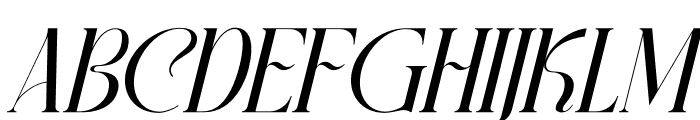 GLAMORA Italic Font LOWERCASE