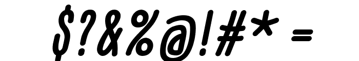 GLARESOME Bold Italic Font OTHER CHARS