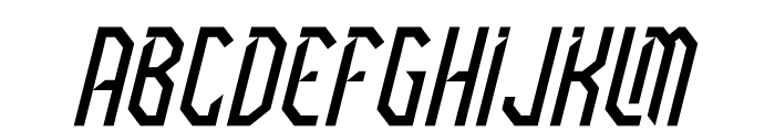 GLARUDA SKYLINE Italic Font UPPERCASE