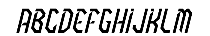 GLARUDA SKYLINE Italic Font LOWERCASE