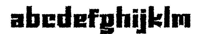 GLARYTROPIC-Distort Font LOWERCASE