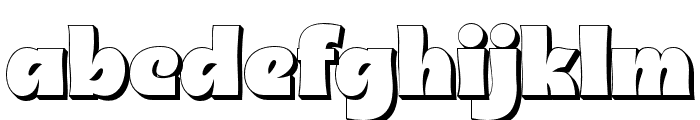 GLASFUR-Shadow Font LOWERCASE