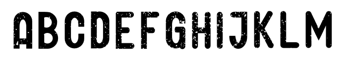 GLIFORD Grunge Font UPPERCASE