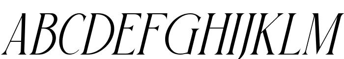 GLORIOUS Italic Font LOWERCASE