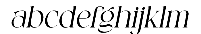 GLORYSE Italic Font LOWERCASE