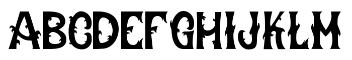 GLOSTER Regular Font UPPERCASE