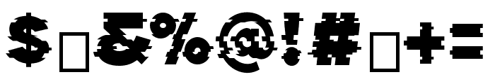 GLTCH Font OTHER CHARS