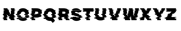 GLTCH Font UPPERCASE