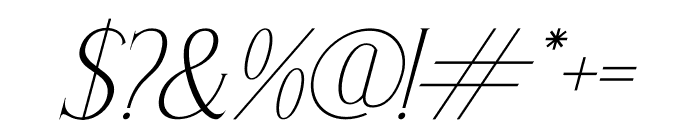 GOLDBURG Italic Font OTHER CHARS
