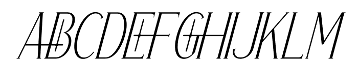 GOLDBURG Italic Font UPPERCASE