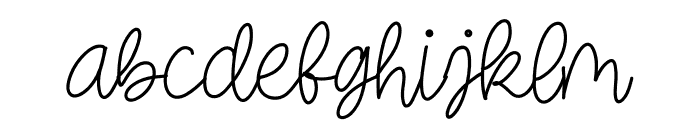 GOODTIMES Handwritten Font LOWERCASE