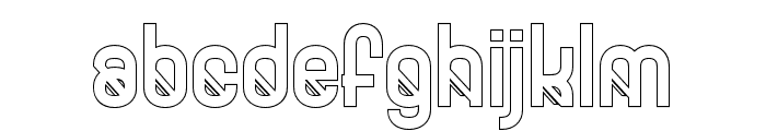 GOXAC-Outline Font LOWERCASE