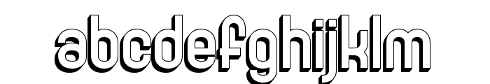 GOXAC-Shadow Font LOWERCASE