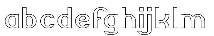 GRAND PRIX-Hollow Font LOWERCASE
