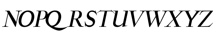 GRECE ITALIC Font UPPERCASE
