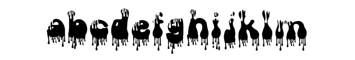 GROOVY DRIP Font LOWERCASE