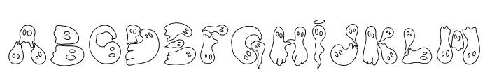 GROOVY GHOST Font UPPERCASE
