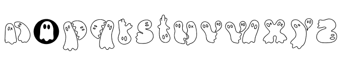 GROOVY GHOST Font LOWERCASE