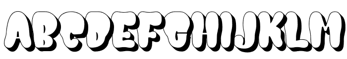 GROOVY HAPPY EXTRUDE Font UPPERCASE